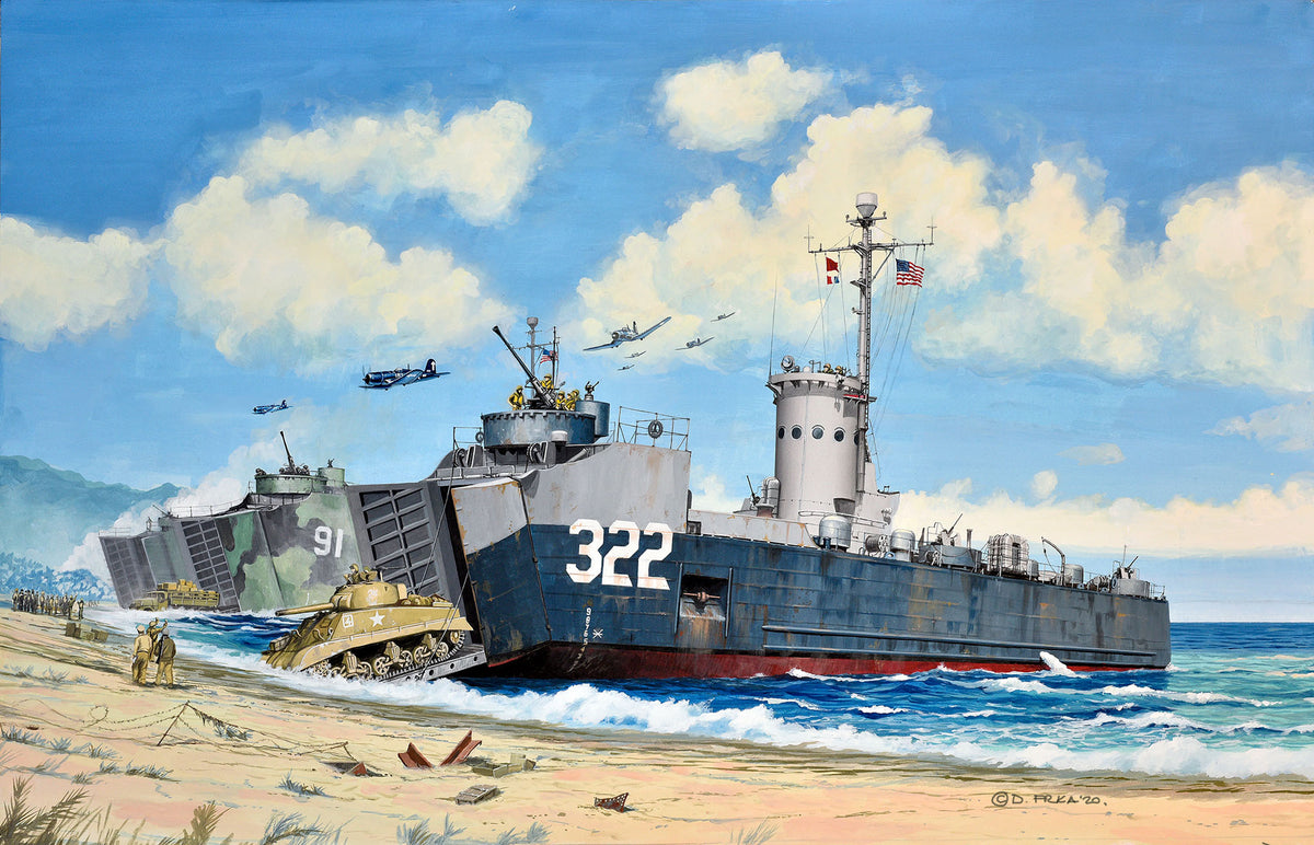 1/144 US Navy Landing Ship Medium - Hobby Sense