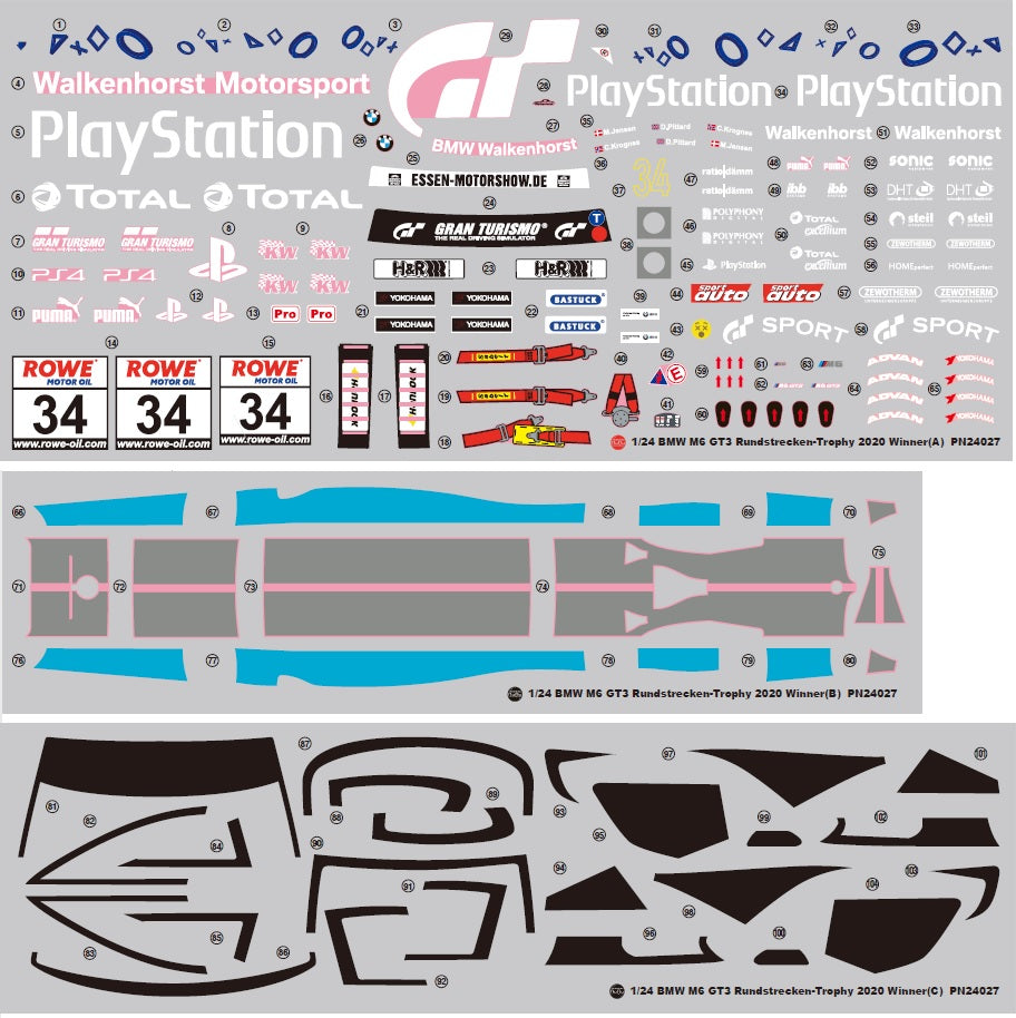 1/24 BMW M6 GT3 Rundstrecken-Trophy 2020 Winner - Hobby Sense