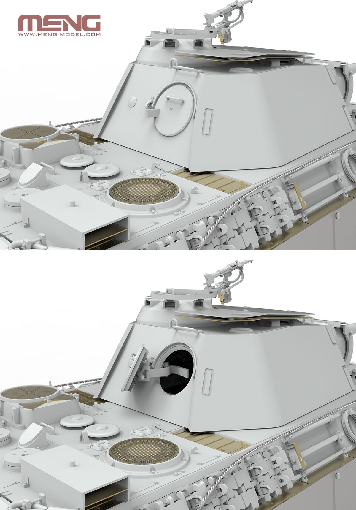 1/35 German Medium Tank Sd.Kfz.171 Panther Ausf.G Early/Ausf.G with Air Defense Armor - Hobby Sense