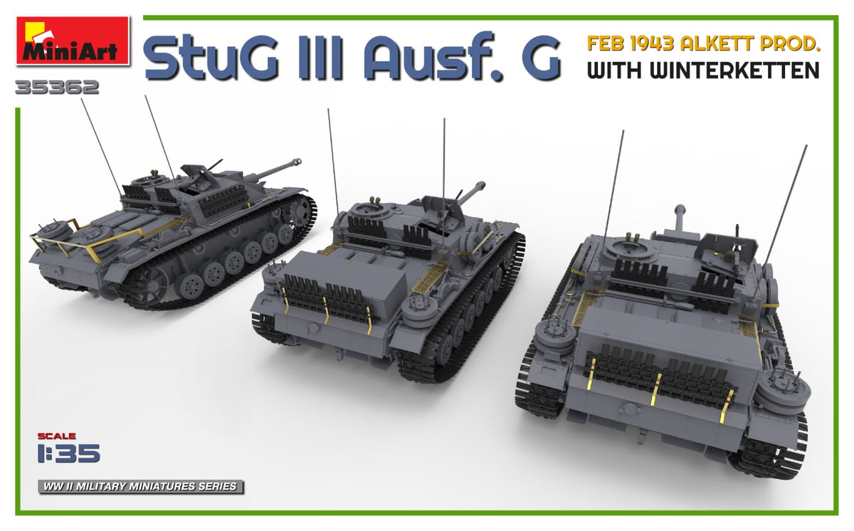 1/35 StuG III Ausf. G Feb 1943 Alkett Prod. with Winterketten - Hobby Sense