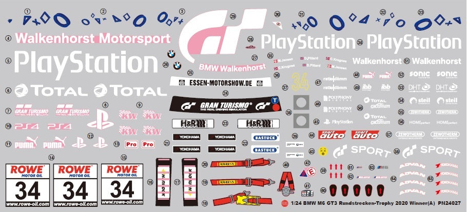 1/24 BMW M6 GT3 Rundstrecken-Trophy 2020 Winner - Hobby Sense