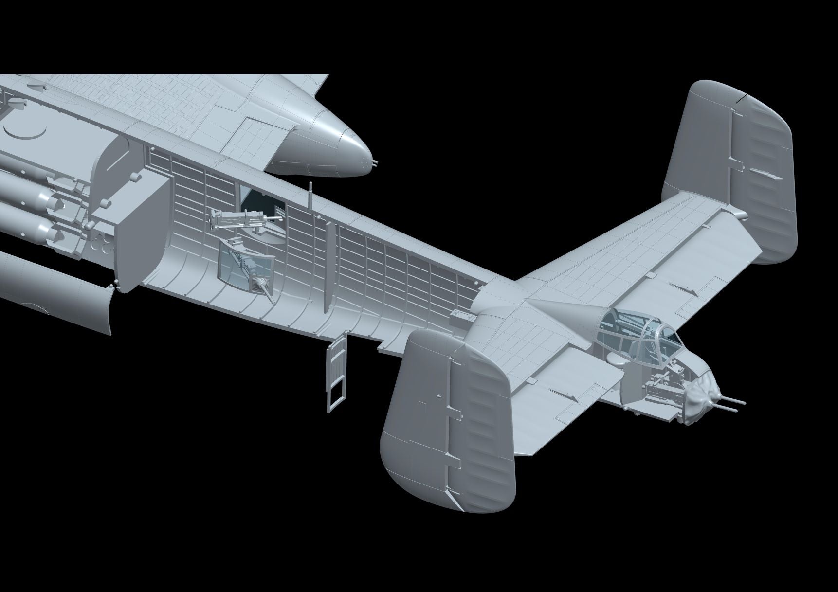1/48 B25J Mitchell Glazed Nose - Hobby Sense