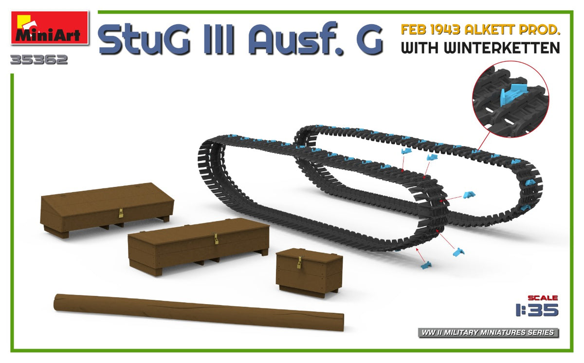 1/35 StuG III Ausf. G Feb 1943 Alkett Prod. with Winterketten - Hobby Sense