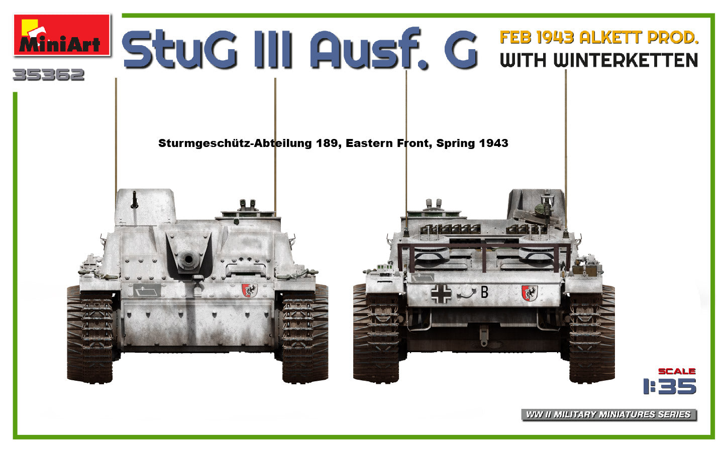 1/35 StuG III Ausf. G Feb 1943 Alkett Prod. with Winterketten - Hobby Sense
