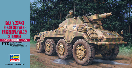 1/72 Sd.Kfz. 234/3 8-Rad Schwere Panzerspahwagen Stummel - Hobby Sense