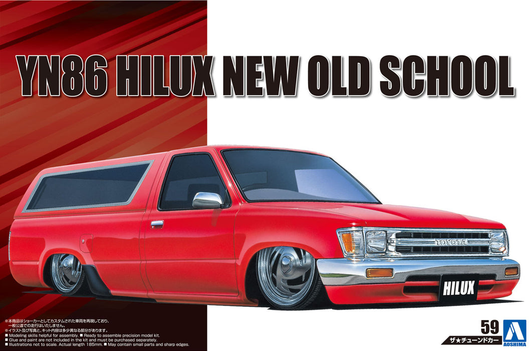 1/24 1995 Toyota Hilux New Old School Lowrider Pickup Truck w/Hardtop - Hobby Sense