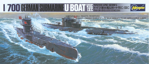 1/700 U Boat Submarine 7C/9C - Hobby Sense