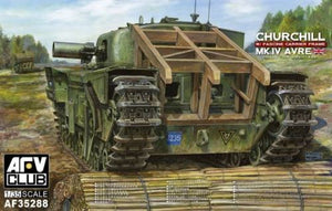 1/35 Churchill Mk IV AVRE (Armored Vehicle, Royal Engineers) Tank w/Fascine Carrier Frame - Hobby Sense