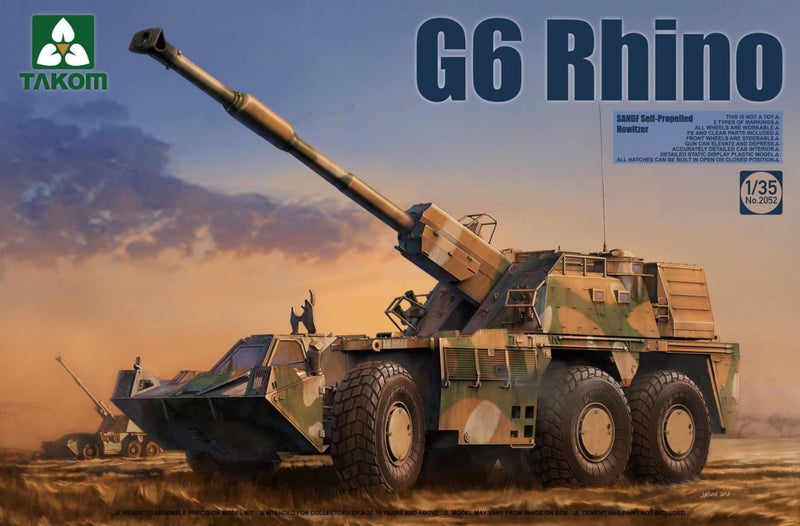 Takom 1/35 SANDF Self-Propelled Howitzer G6 Rhino - Hobby Sense