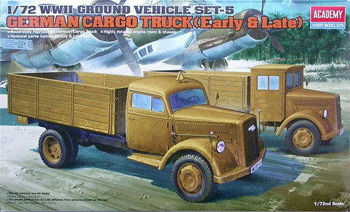 1/72 German Cargo Truck (Early & Late) - Hobby Sense