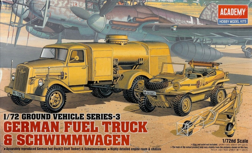 1/72 German Fuel Tank & Schwimwagen - Hobby Sense