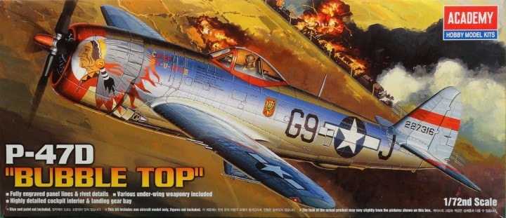 1/72 P47D Thunderbolt Bubble Top - Hobby Sense
