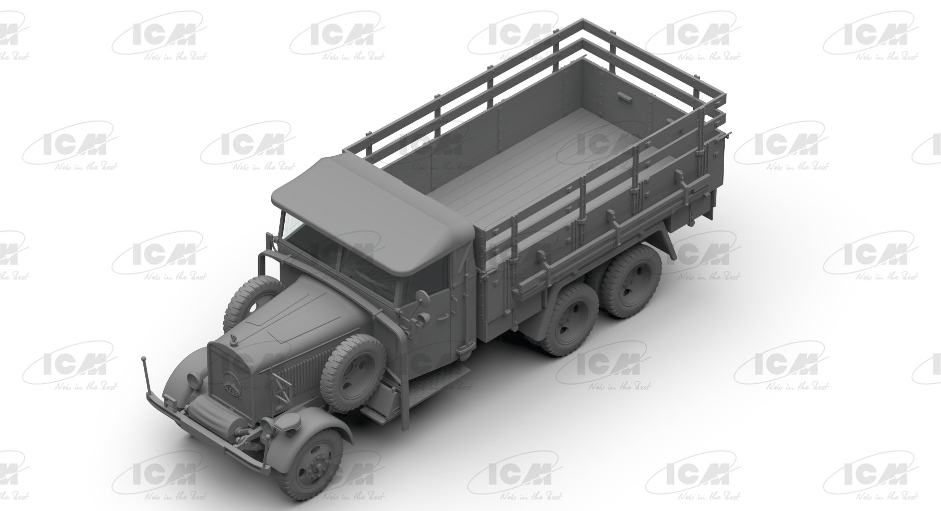 1/35 Wehrmacht 3 axle Trucks (Henschel 33D1, Krupp L3H163, LG3000) - Hobby Sense