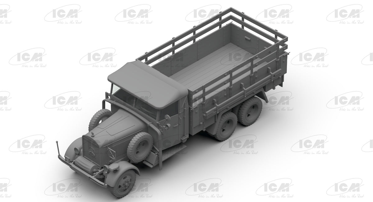 1/35 Wehrmacht 3 axle Trucks (Henschel 33D1, Krupp L3H163, LG3000) - Hobby Sense