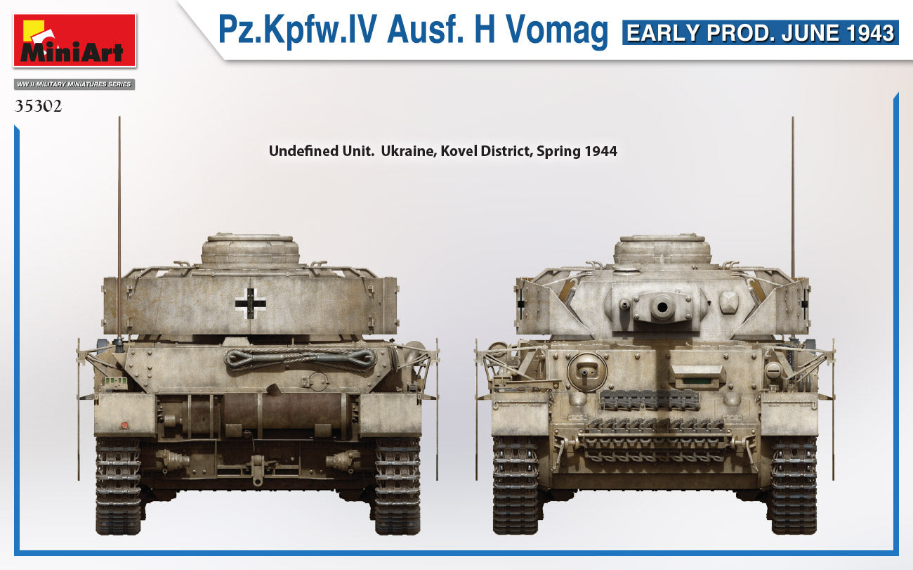1/35 Pz.Kpfw.IV Ausf. H Vomag. Early Production June 1943 - Hobby Sense