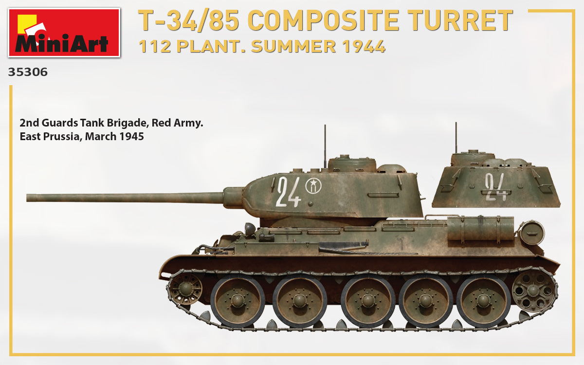 1/35 T34 85 Composite Turret 112 Plant, Summer 1944 - Hobby Sense