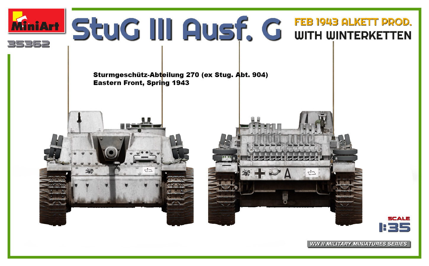 1/35 StuG III Ausf. G Feb 1943 Alkett Prod. with Winterketten - Hobby Sense