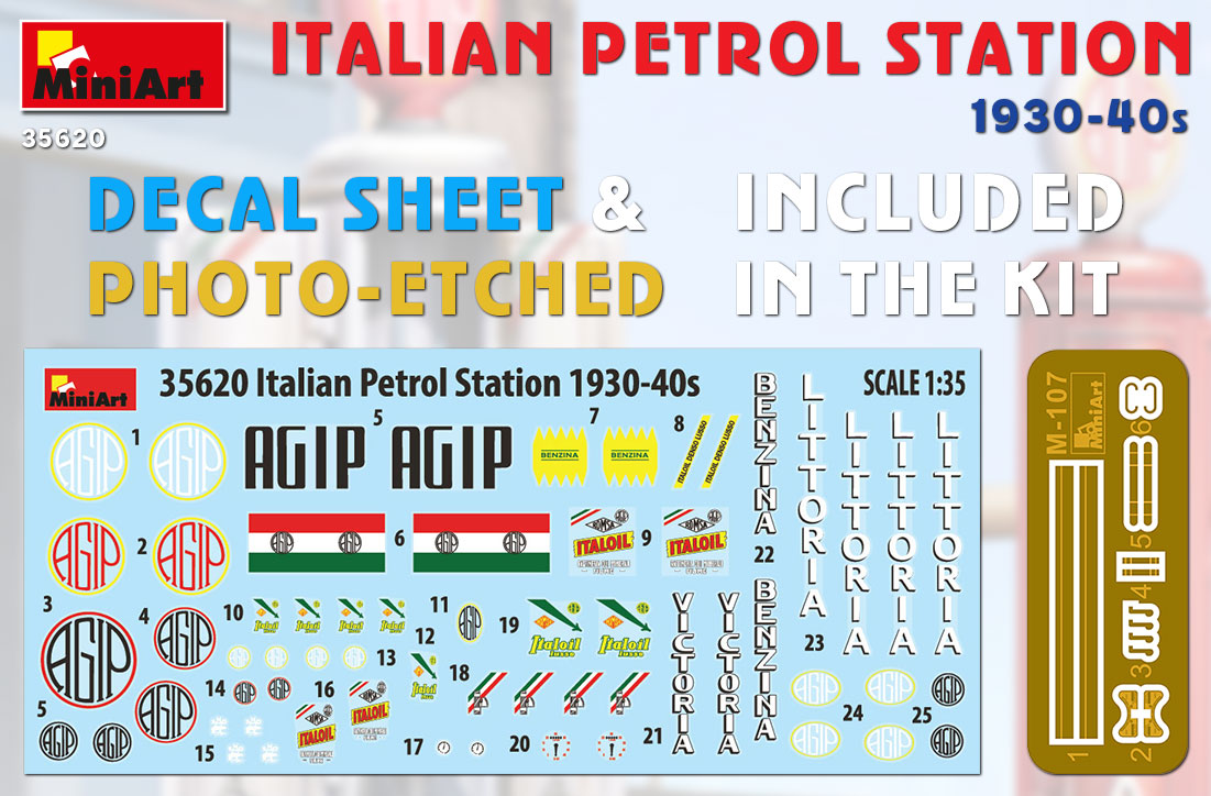 1/35 Italian Petrol Station 1930-40s - Hobby Sense