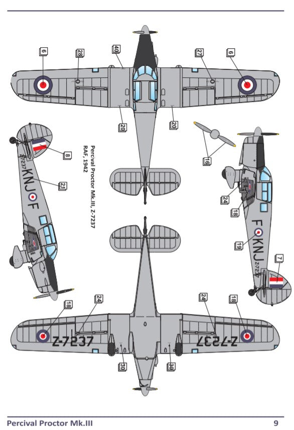 1/72 Percival Proctor Mk.III - Hobby Sense