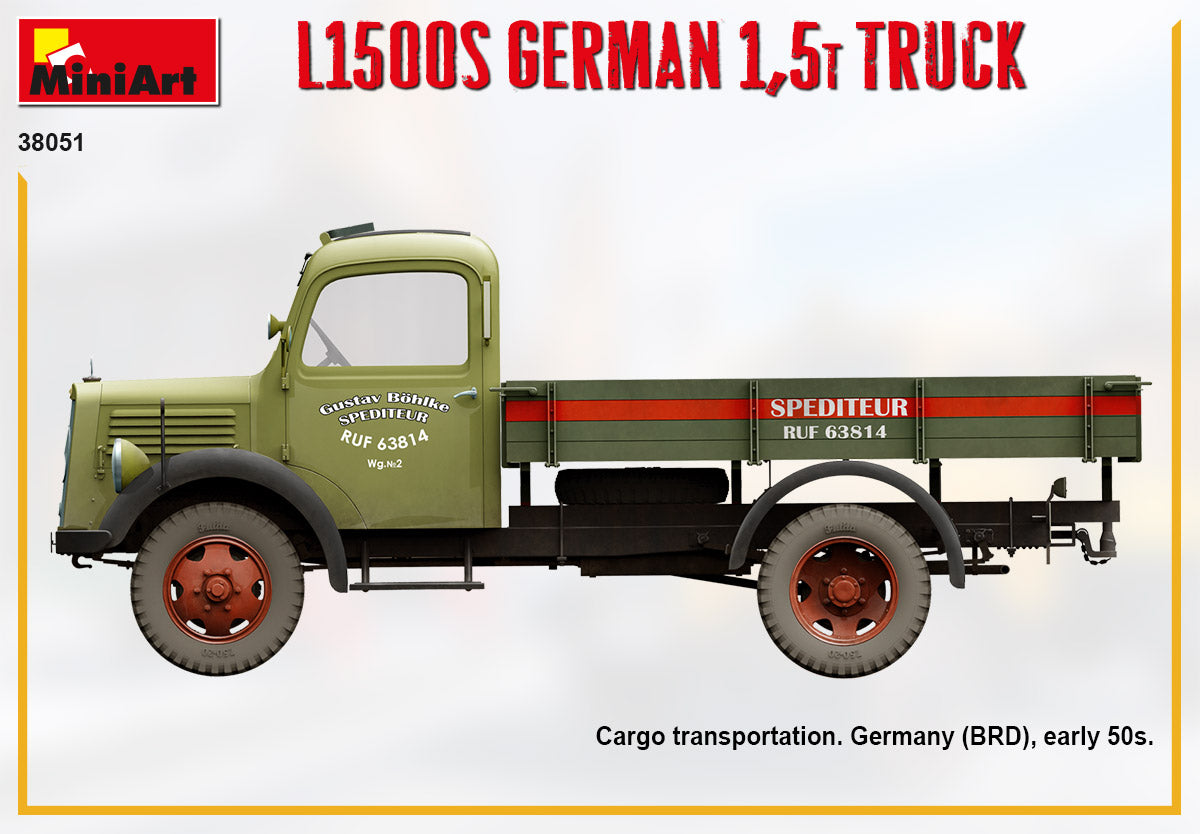 1/35 L1500S German 1.5t Truck - Hobby Sense