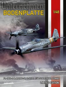 1/48 Bodenplatte, Dual Combo of Bf 109G and Fw 190D Ltd Edition - Hobby Sense