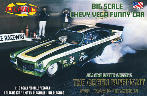1/16 Green Elephant Chevy Vega Funny Car - Hobby Sense