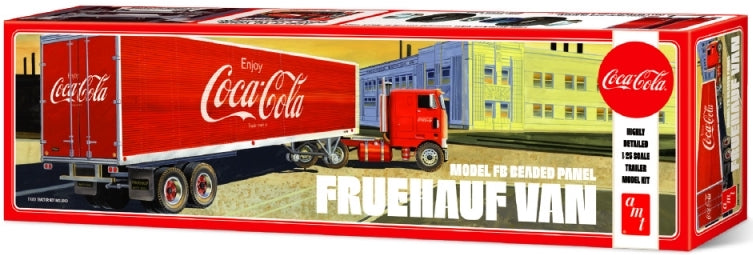 1/25 Fruehauf Van Beaded Van Semitrailer Coca Cola - Hobby Sense