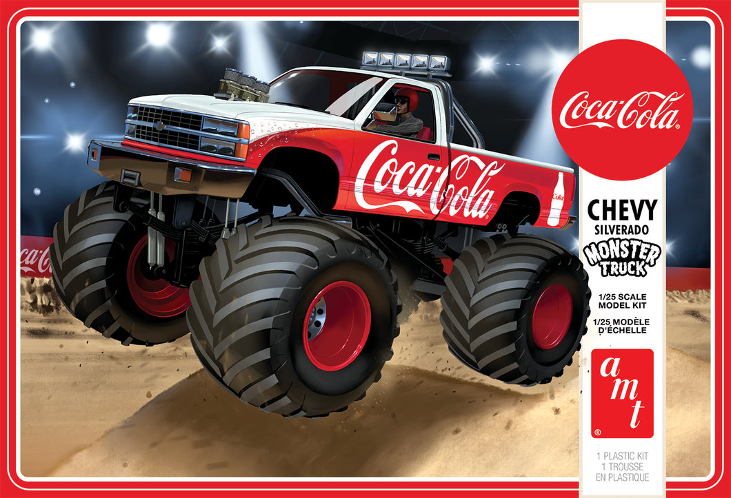 1/25 1988 Chevy Silverado Monster Truck Coca Cola - Hobby Sense