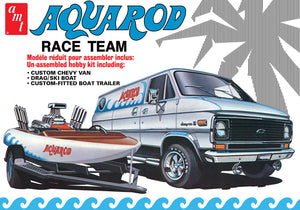 1/25 Aqua Rod Race Team 1975 Chevy Van, Race Boat & Trailer - Hobby Sense
