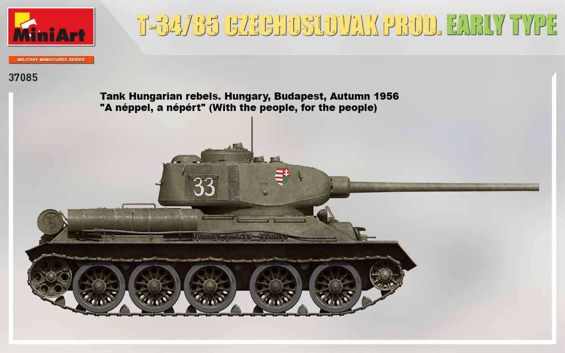 1/35 T34-85 Czechoslovak Prod. Early Type Tank - Hobby Sense