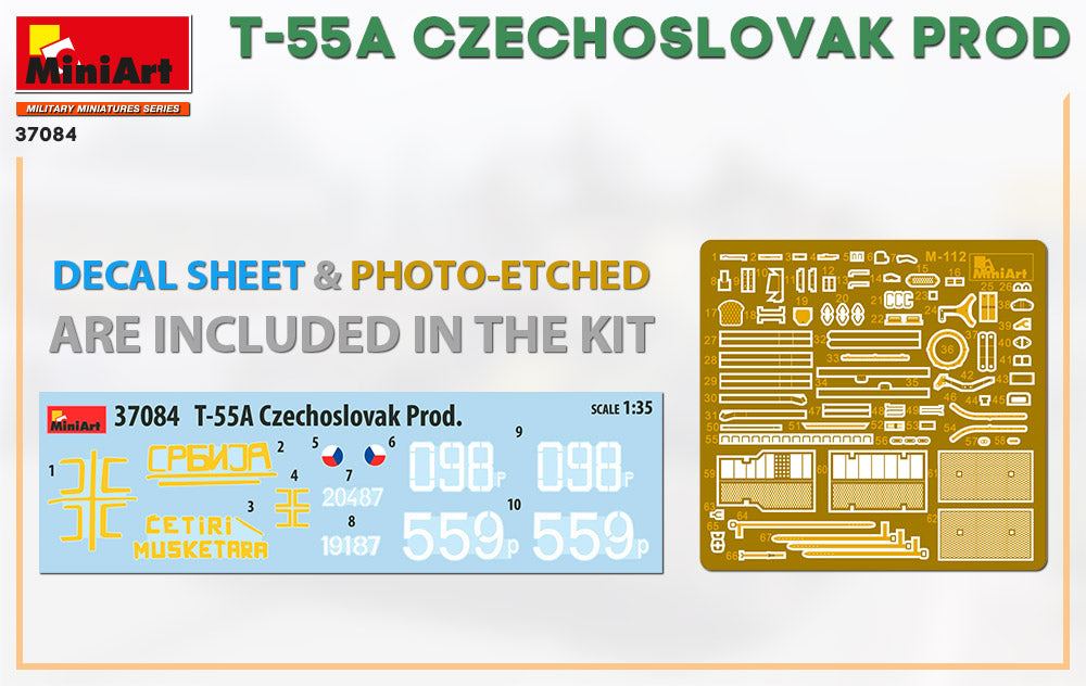 1/35 T55A Czechoslovak Prod. Tank - Hobby Sense