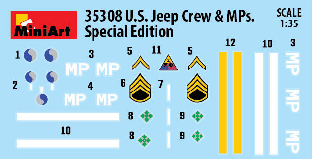 1/35 US Jeep Crew & MPs. Special Edition - Hobby Sense