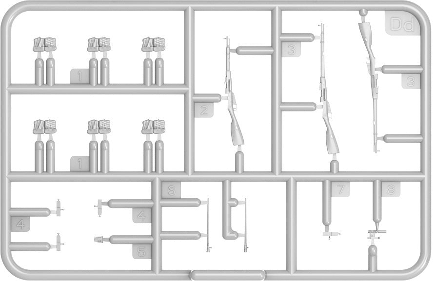 1/35 Soviet Infantry Tank Riders Set 2 - Hobby Sense