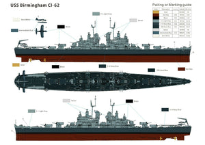 1/350 USS Birmingham CL-62 - Hobby Sense