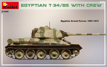 1/35 Egyptian T34/85 w/crew Tank - Hobby Sense