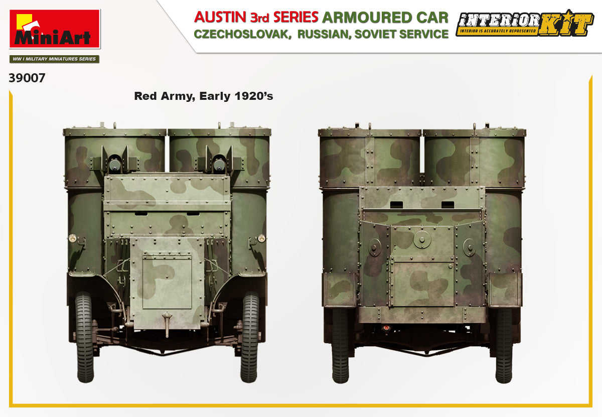 1/35 Austin Armoured Car 3rd Series, Czechoslovak-Russian-Soviet Service, Interior Kit - Hobby Sense