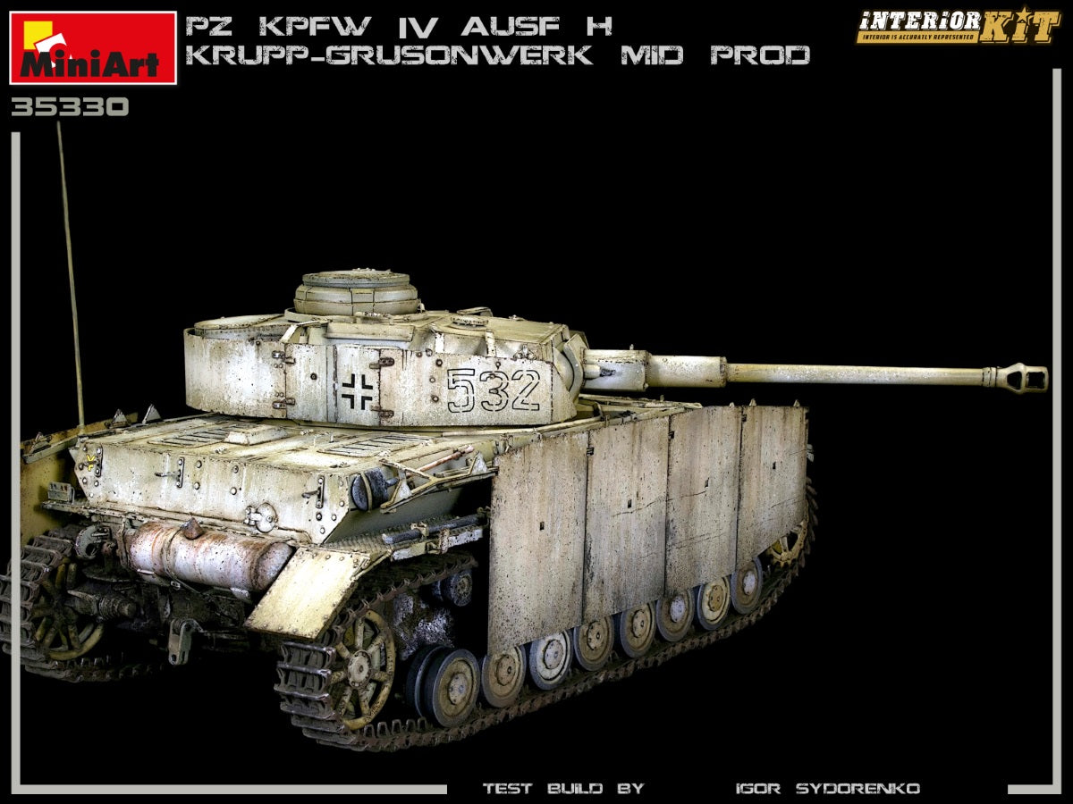 1/35 Pz.Kpfw.IV Ausf. H Krupp-Grusonwerk. Mid Production Aug-Sep 1943 Interior Kit - Hobby Sense