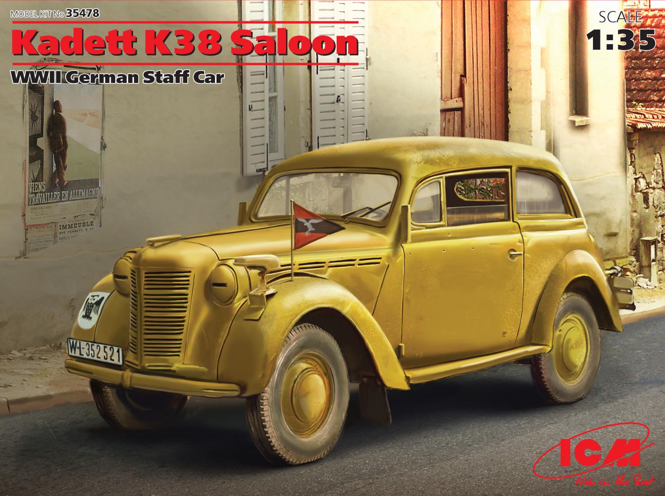 1/35 Kadett K38 Saloon, WWII German staff car - Hobby Sense