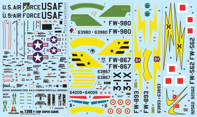 1/72 F-100F Super Sabre - Hobby Sense