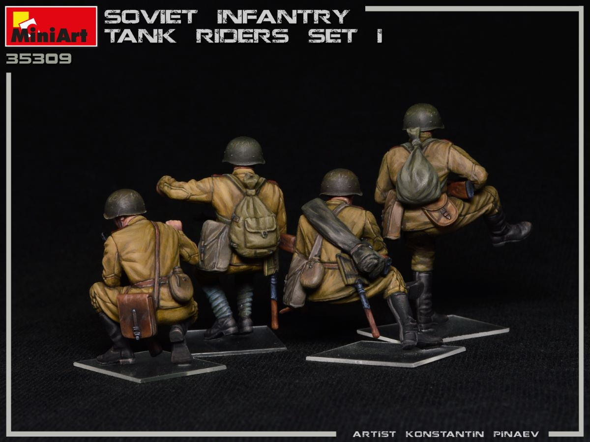 1/35 Soviet Infantry Tank Riders Set 1 - Hobby Sense