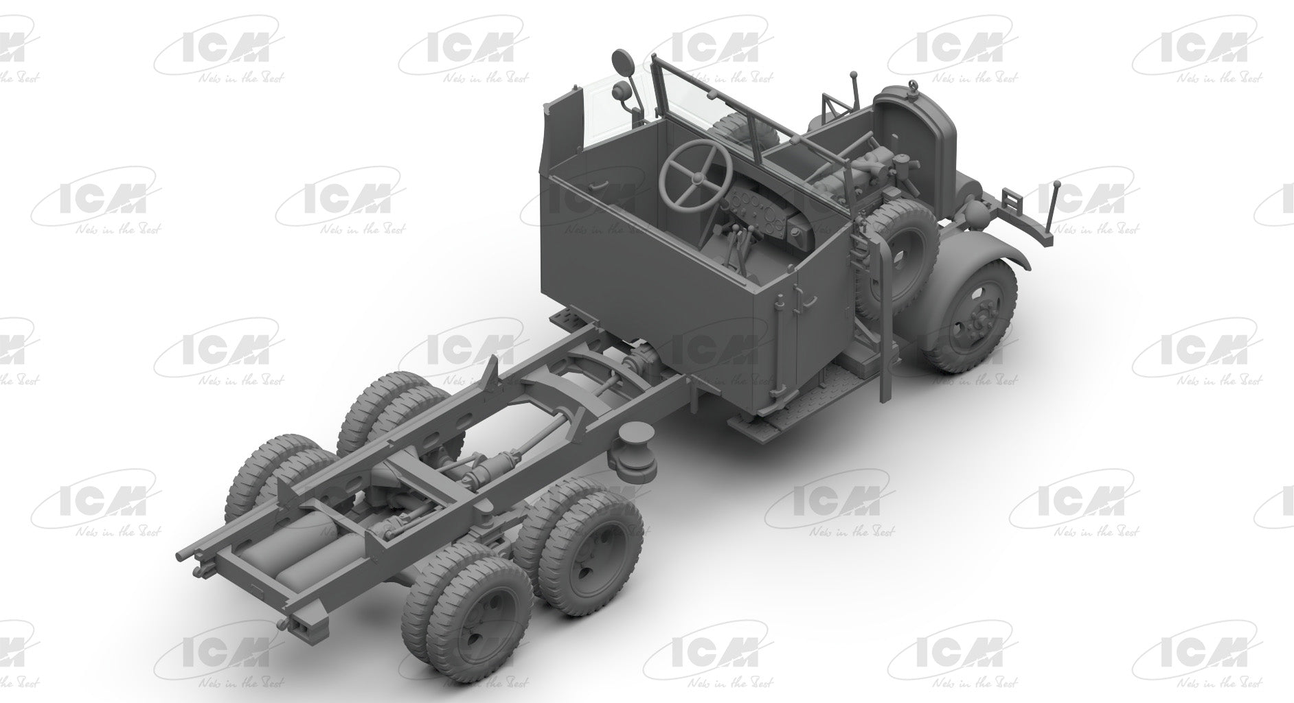 1/35 Wehrmacht 3 axle Trucks (Henschel 33D1, Krupp L3H163, LG3000) - Hobby Sense