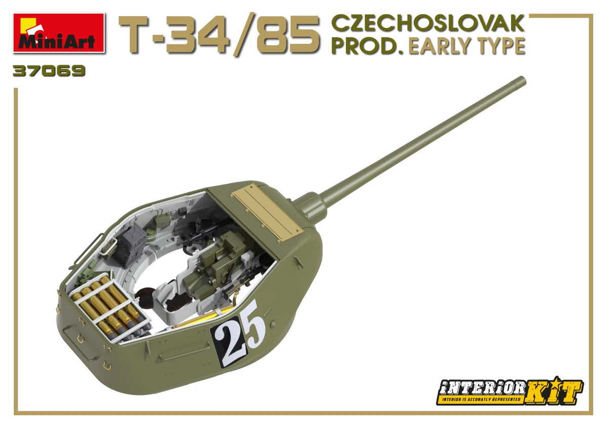 1/35 T34/85 Czechoslovak Prod. Early Type. Interior Kit - Hobby Sense