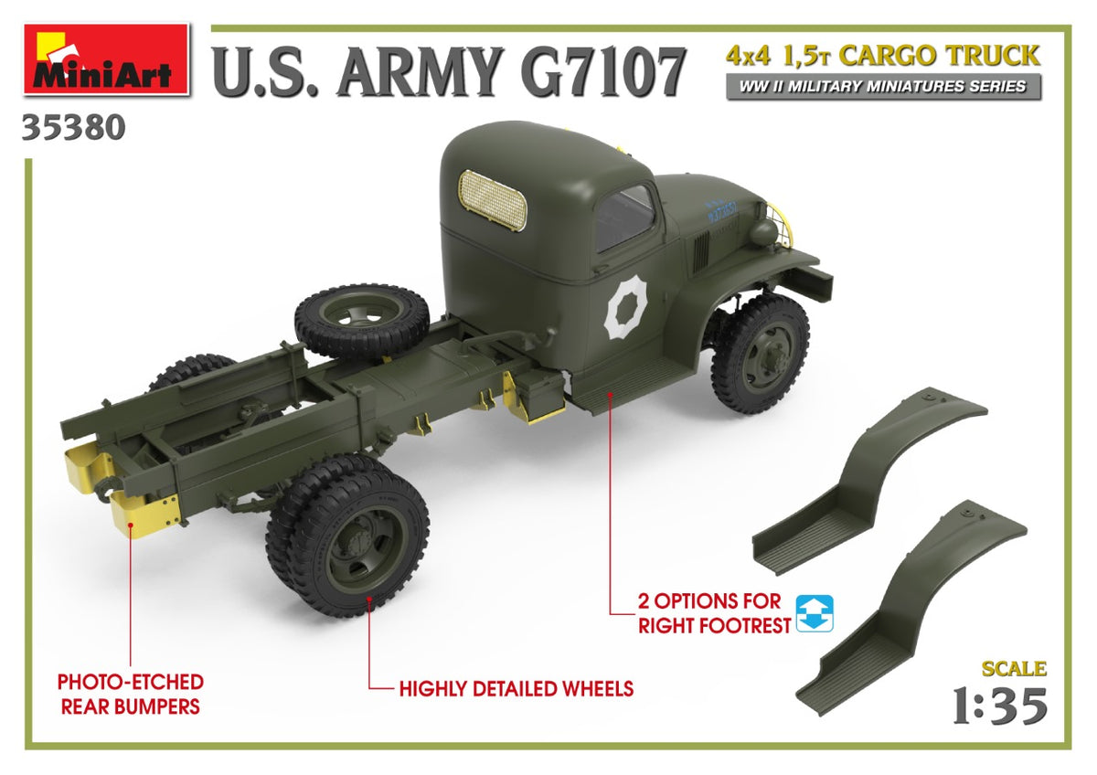 1/35 US Army G7107 4X4 1,5t Cargo Truck - Hobby Sense
