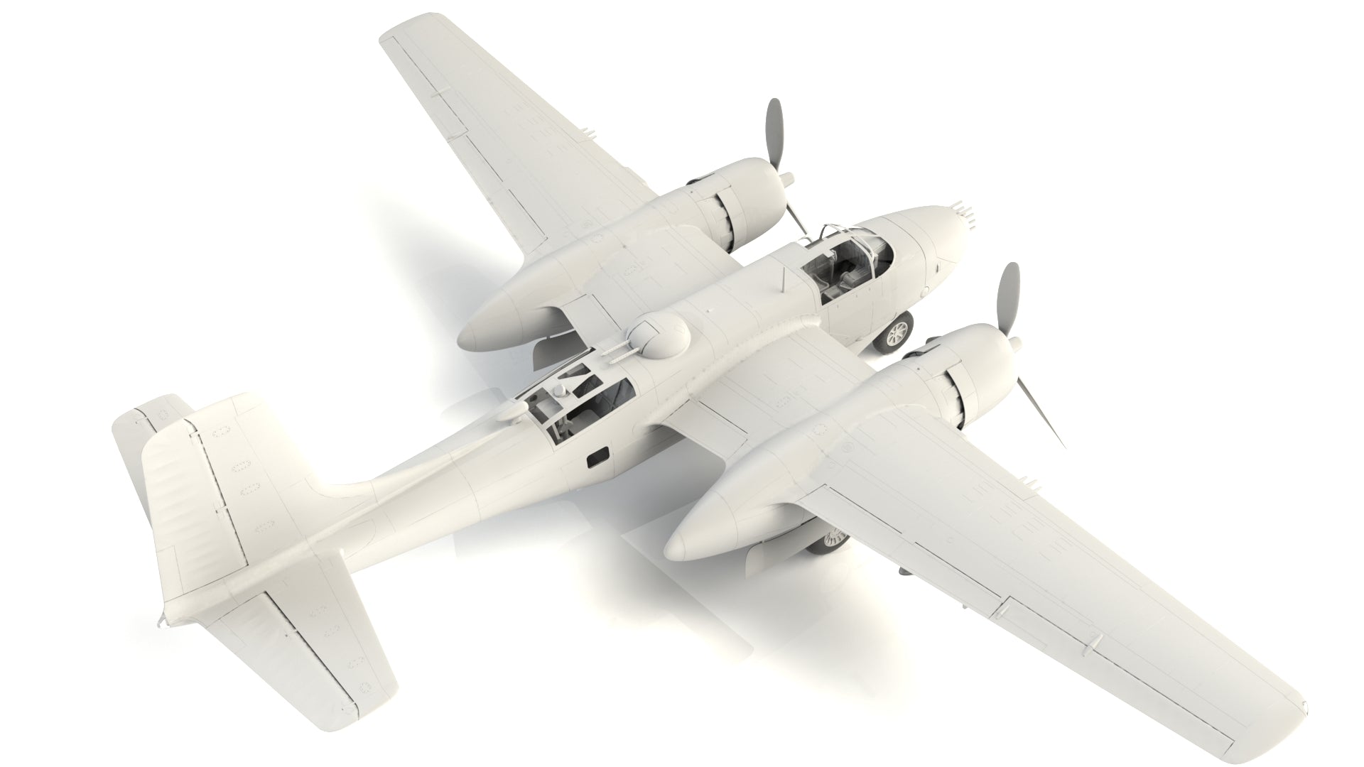 1/48 A-26B Invader Pacific War Theater, WWII American Bomber - Hobby Sense