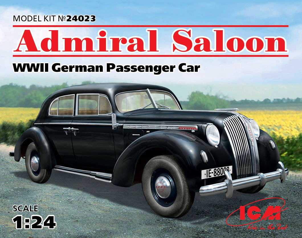 1/24 Admiral Saloon, WWII German Passenger Car - Hobby Sense