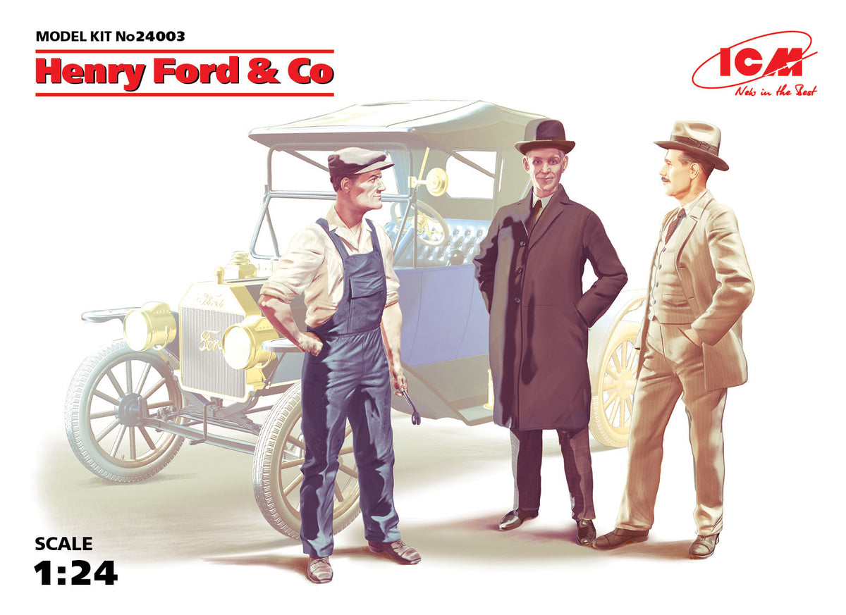 1/24 Henry Ford & Co (3 figures) - Hobby Sense