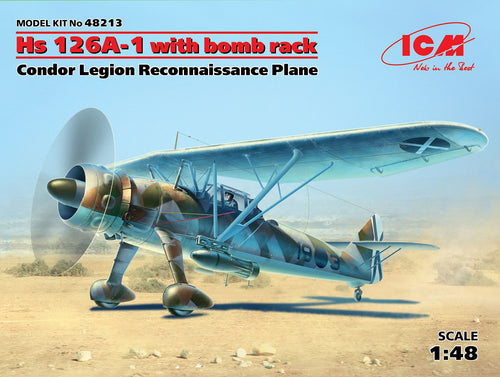 1/48 Hs 126A-1 with bomb rack, Condor Legion Reconnaissance Plane - Hobby Sense