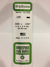 Selection of Evergreen Polystyrene Part I SKU'S 100-246 - Hobby Sense