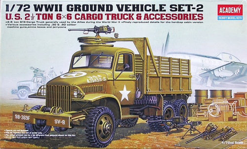 1/72 US 2.5 Ton Cargo Truck & Accessories - Hobby Sense