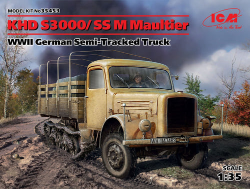 1/35 KHD S3000/SS M Maultier, WWII German Semi-Tracked Truck - Hobby Sense